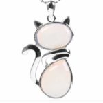 Pendentif chat Opale