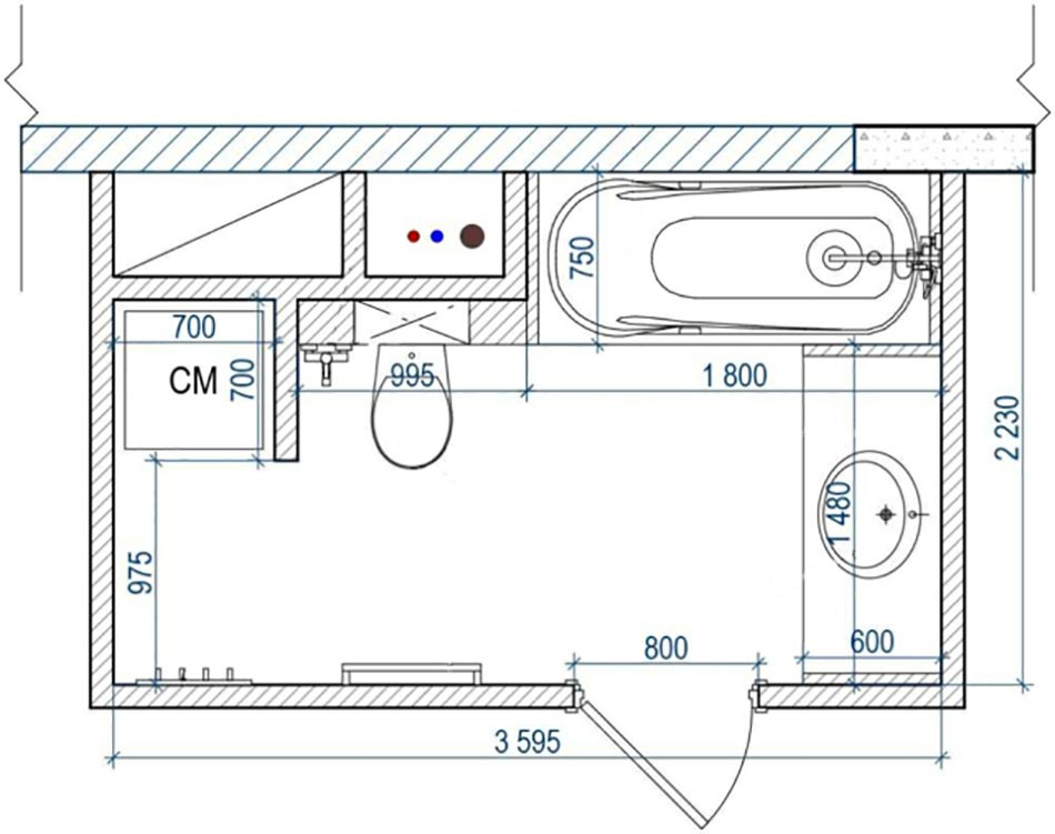 Plan salle de bain